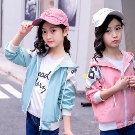 新款韩版春秋童装儿童大童洋气上衣夹克潮